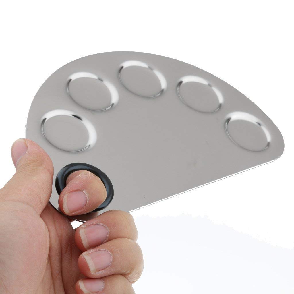 BeautyCeuticals Stainless Steel Mixing Plate With Spatula