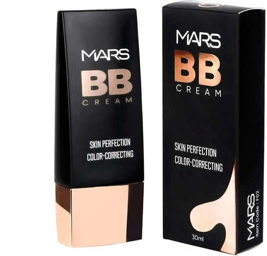 MARS BB Cream Lightweight Foundation | Blendable BB Cream for Women | Colour Correction for All Skin Types (30 ml)