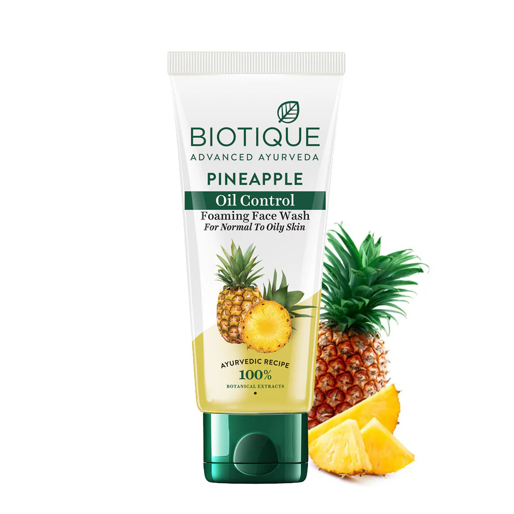 Biotique Pineapple oil control foaming face wash