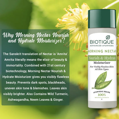 Biotique Morning nectar nourish & hydrate moisturizer