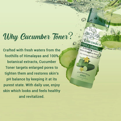 Biotique Cucumber pore tightening refreshing toner 120ml