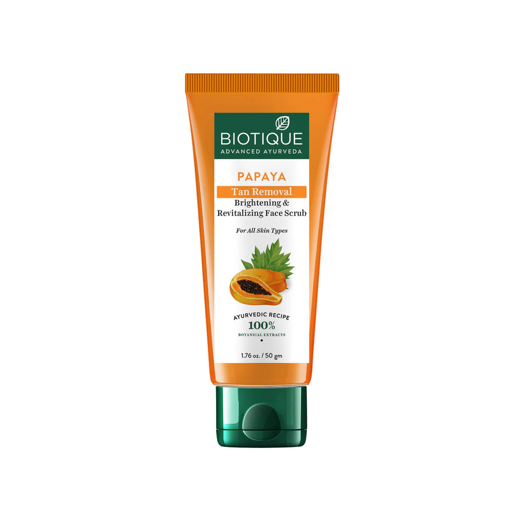 Biotique Papaya tan removal brightening & revitalizing face scrub