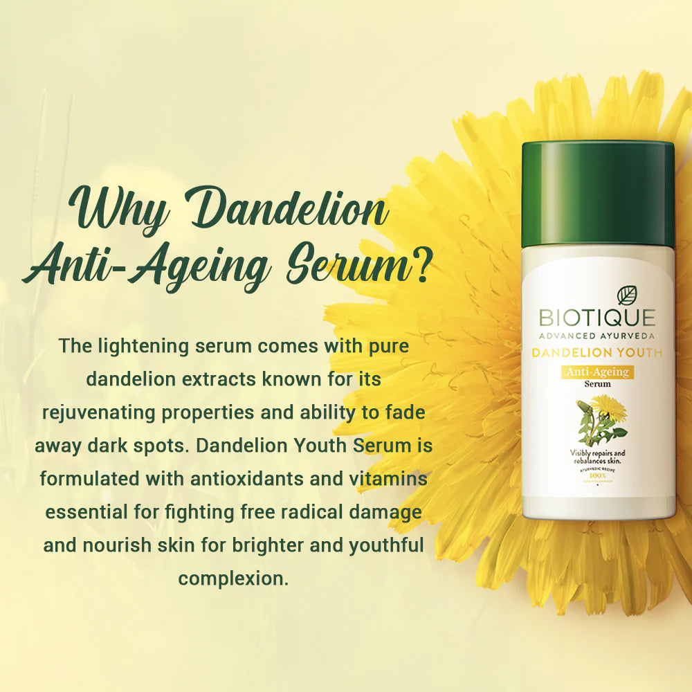 Biotique Dandelion youth anti-ageing serum