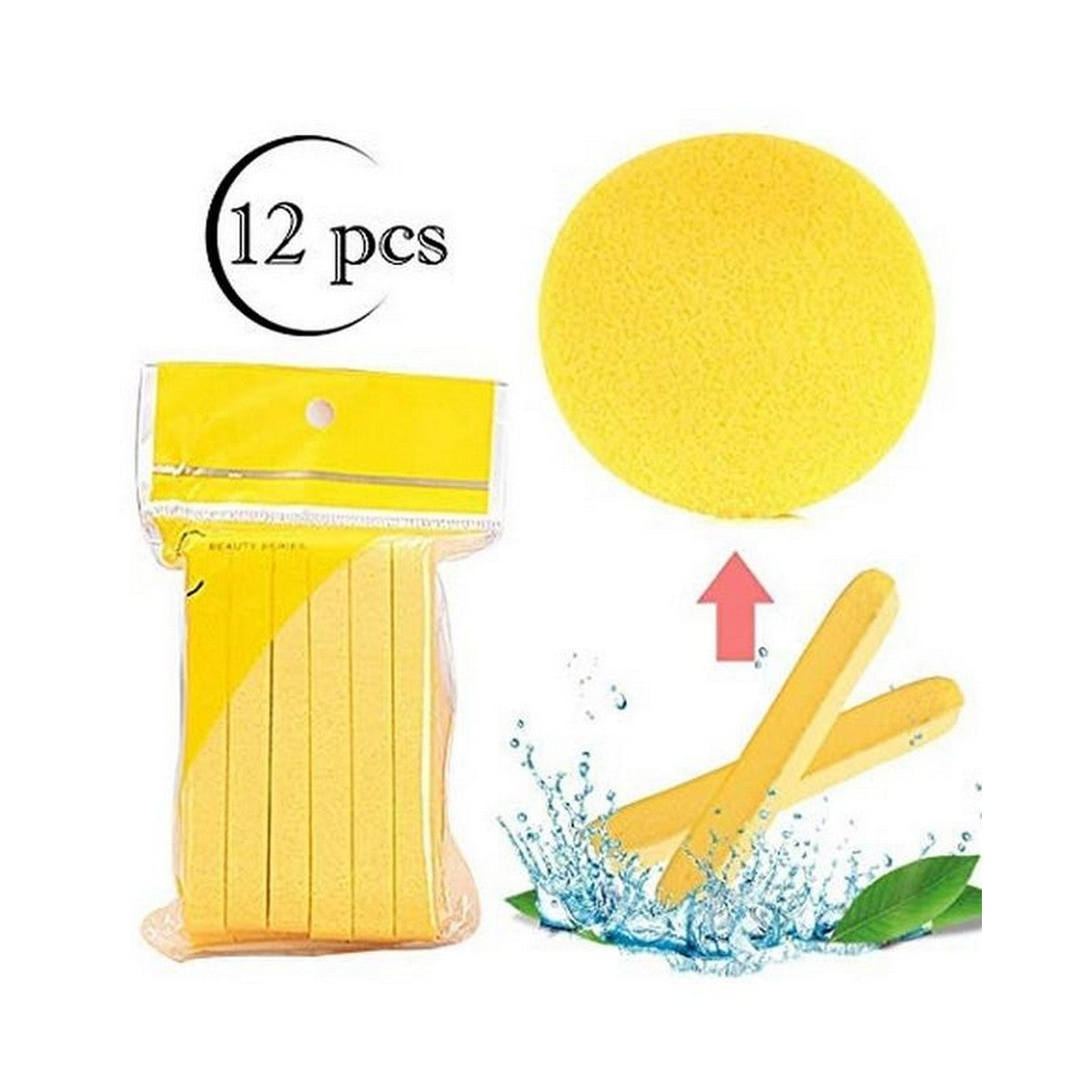 BeautyCeuticals Yellow Sponge 12Pieces