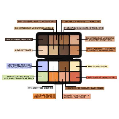 Daily Life Forever52 16 Color Camouflage HD Palette CHP001 (40gm)