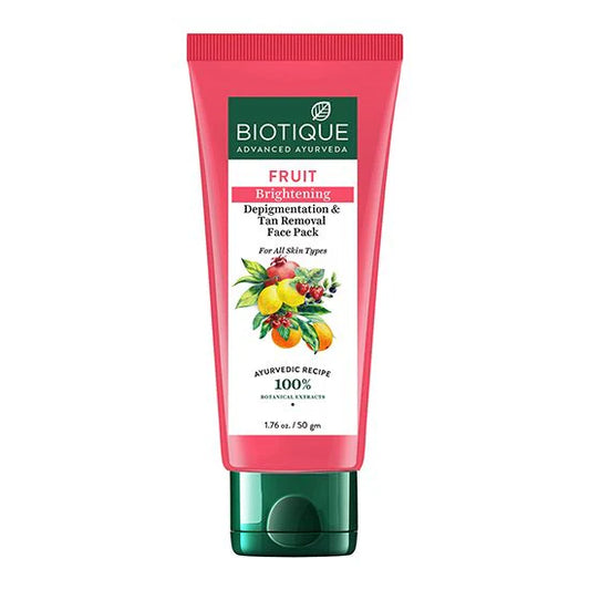 Biotique Fruit brightening depigmentation & tan removal face pack