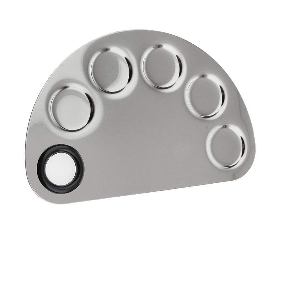 BeautyCeuticals Stainless Steel Mixing Plate With Spatula