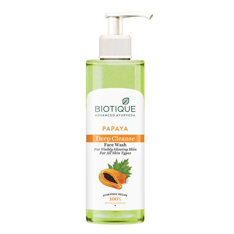 Biotique Papaya deep cleanse face wash 200 ml