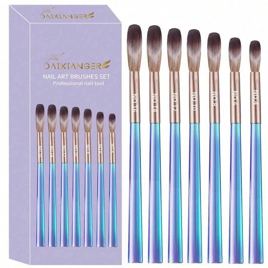 DAIXIANGER Kolinsky Korean Acrylic Brush | Set of 7