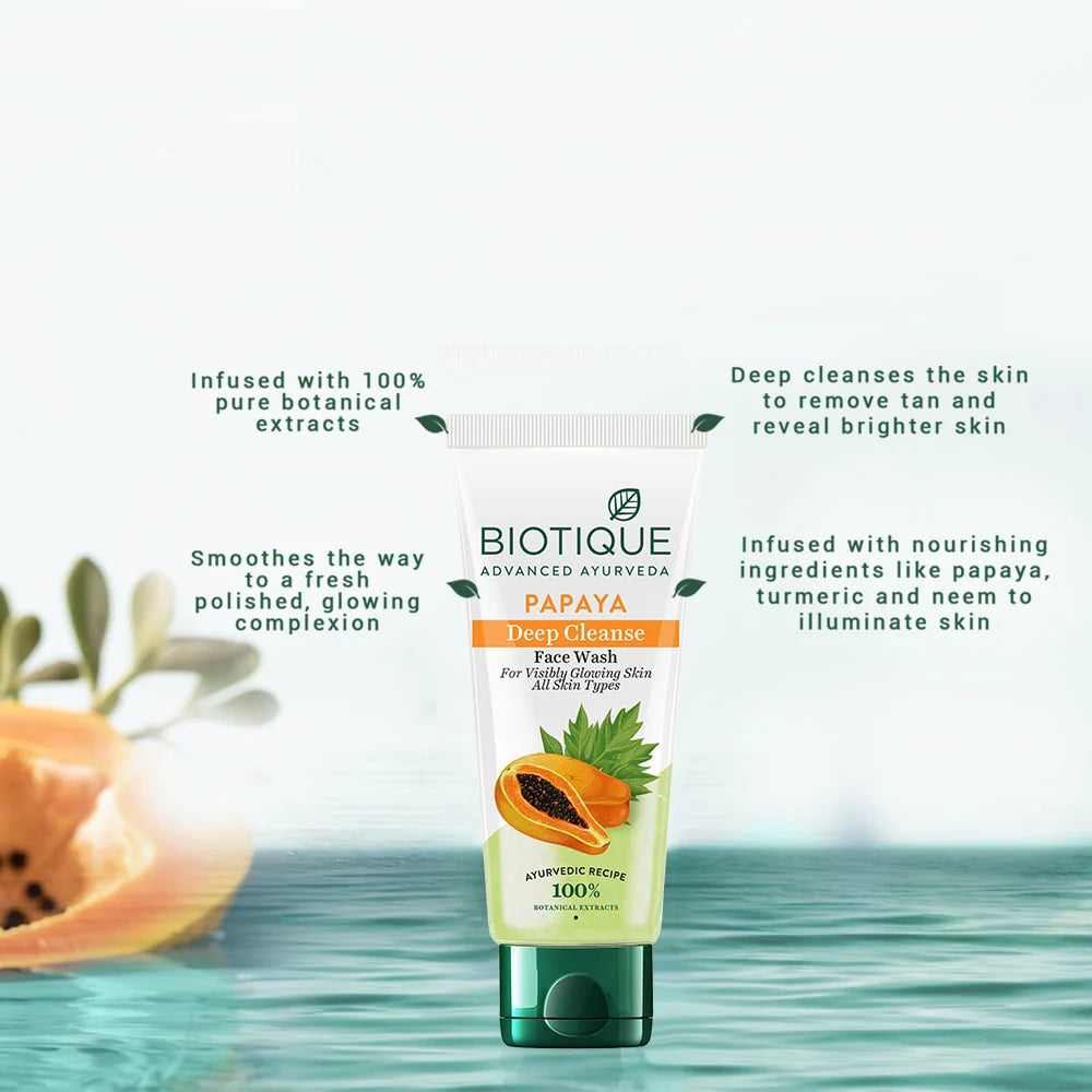 Biotique Papaya deep cleanse face wash 200 ml