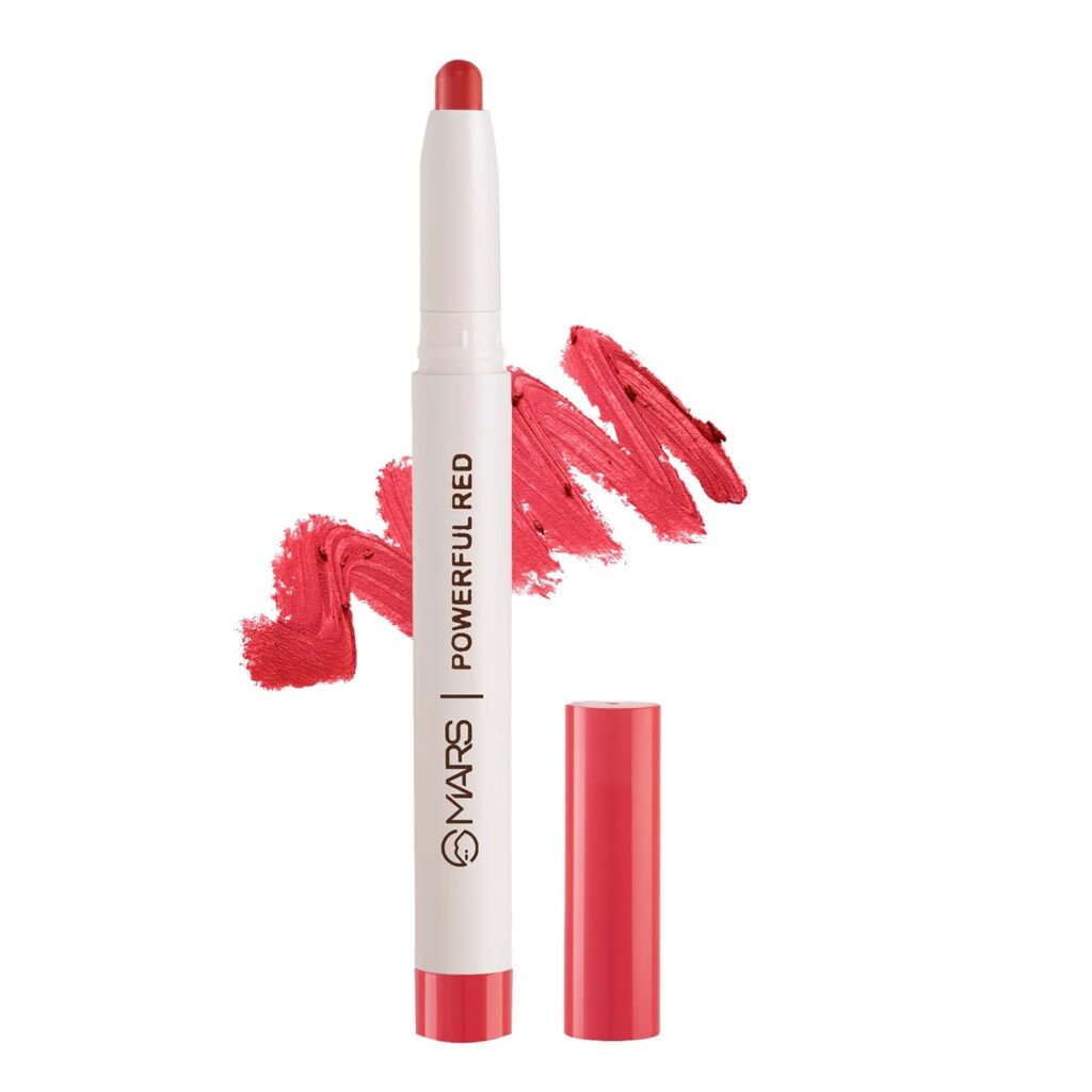 MARS Retractable Poppins Long Lasting Lip Crayon | Matte Finish | Smudge Proof & Kiss Proof Crayon Lipstick (1.3 gm)