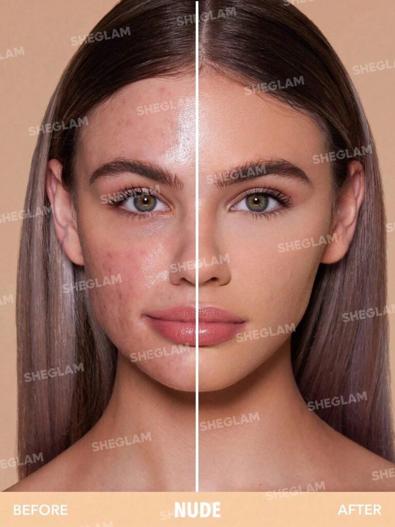 Sheglam Skin-Focus High Coverage Powder Foundation-Chantilly