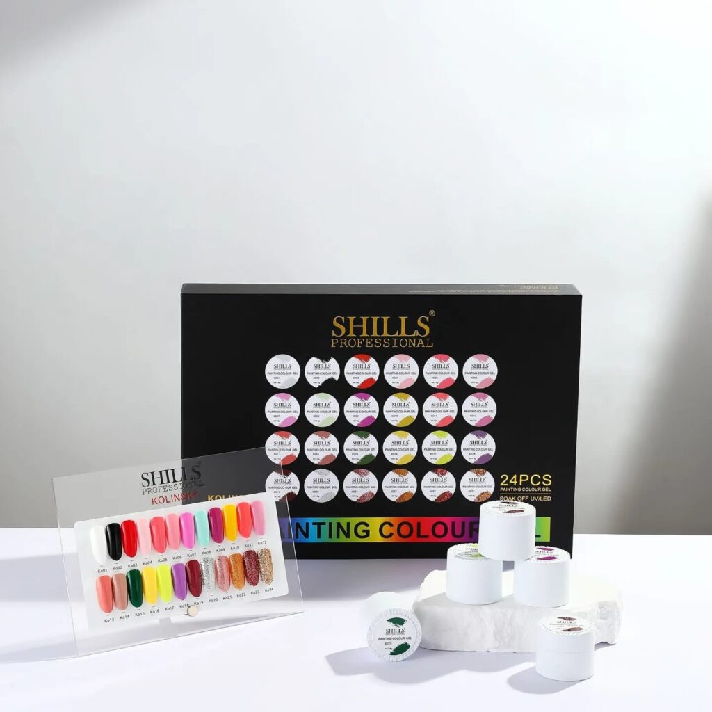 Shills 24pc Painting gel pots for Nail art | KOLINSKY