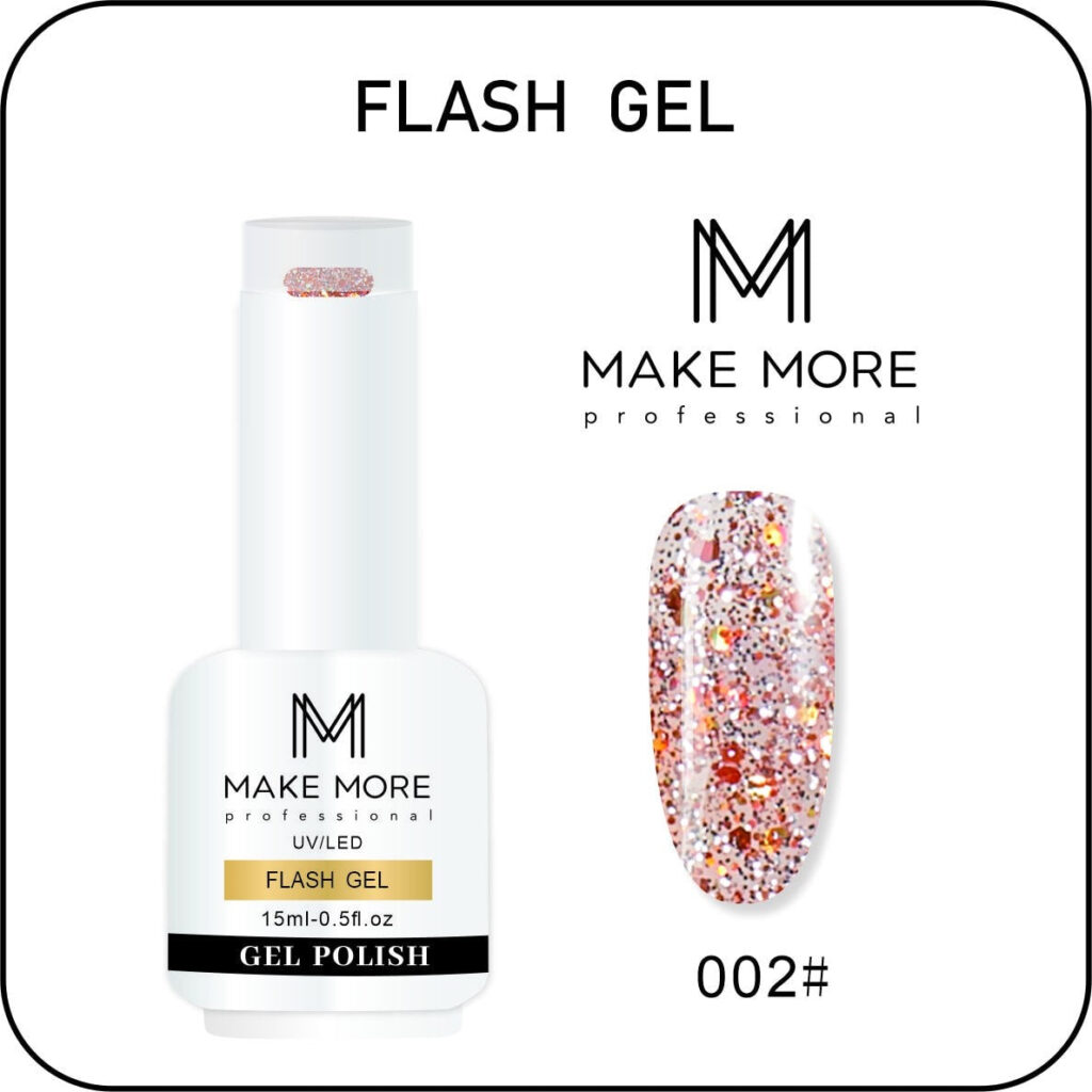 Make More Flash Glitter Gel Polish (15ml)