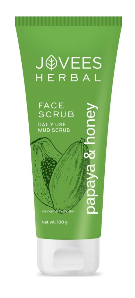 Jovees Herbal Papaya & Honey Face Scrub For Normal To dry Skin | 100g