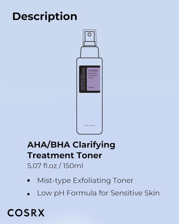 Cosrx AHA\BHA Clarifying Treatment Toner | 150ml - Image 2