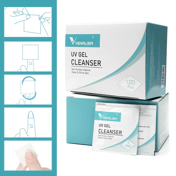 Venalisa UV Gel Cleanser | 120pcs - Image 4