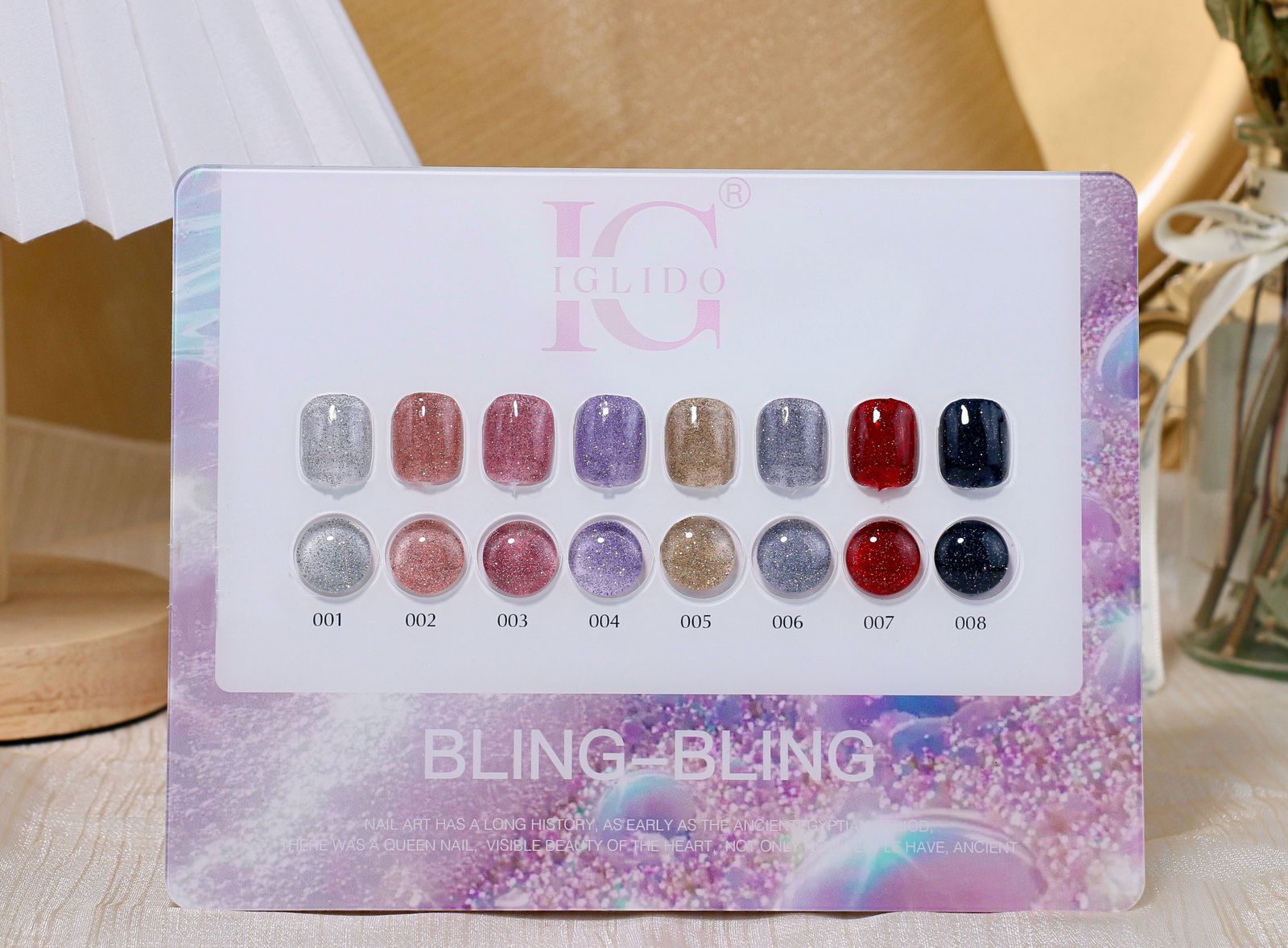 Iglido Professional Bling Bling Gel Polish | set of 8