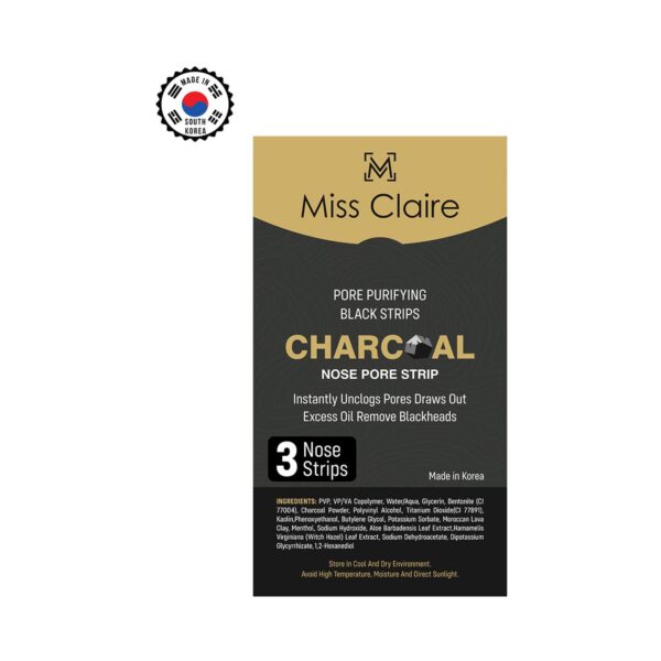 Miss Claire Nose Charcoal Nose Pore Strips | 6pcs - Image 2