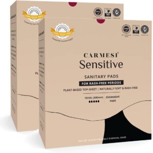 Carmesi Sensitive Sanitary pads XXL | 10 Pieces