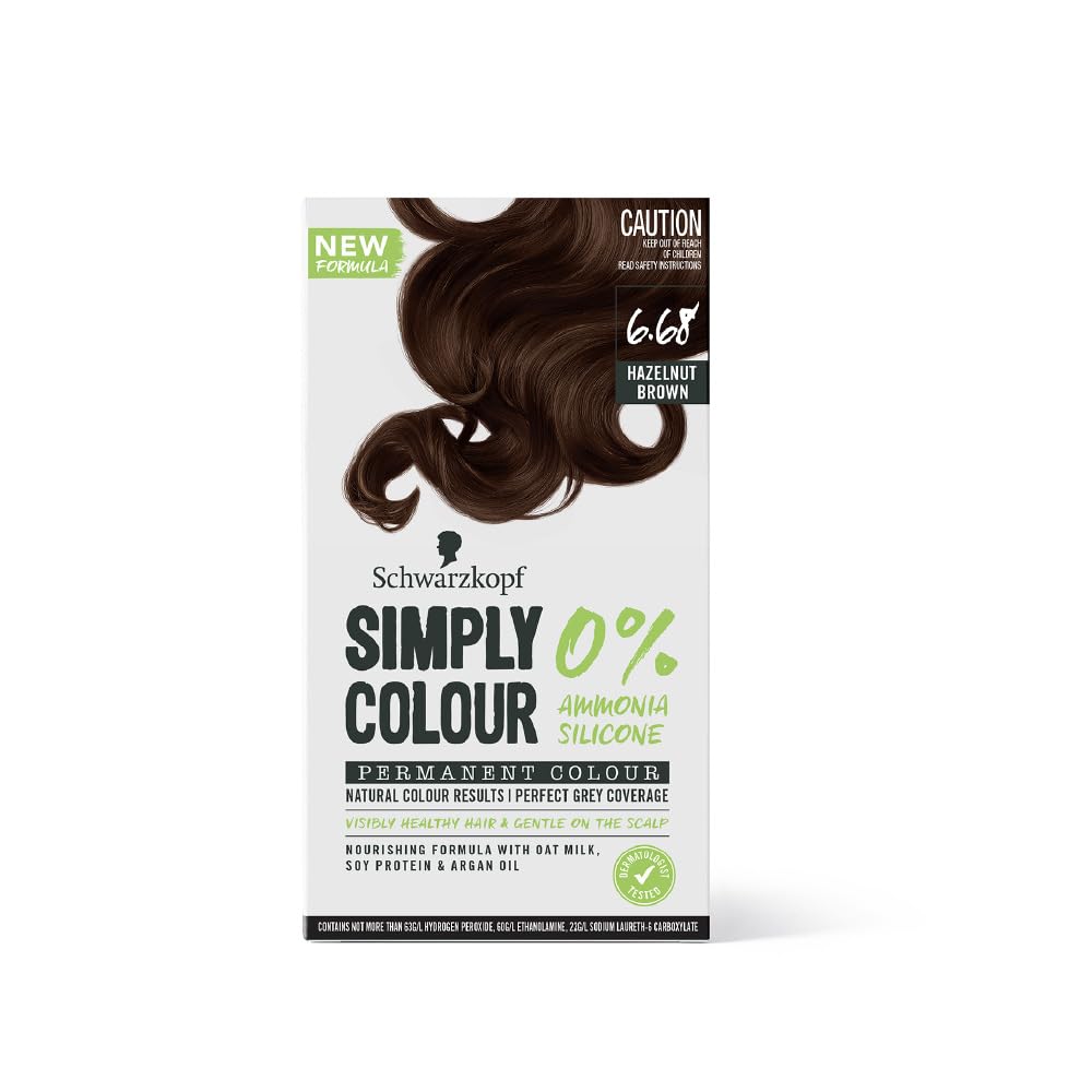 Schwarzkopf Simply Color Permanent Hair Colour-6.68 | Hezalnut Brown