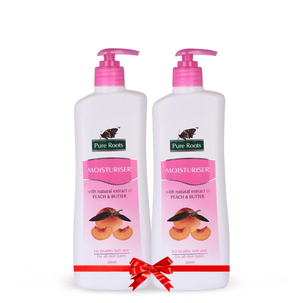 Pure Roots Moisturizer With Extract Of Peach & Butter | 2pcs | 400ml