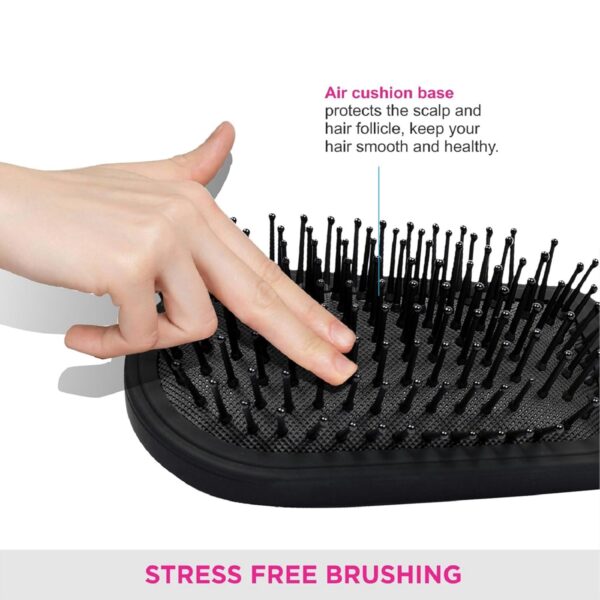 Vega Cushioned Hair Brush E5-CB | Black - Image 8