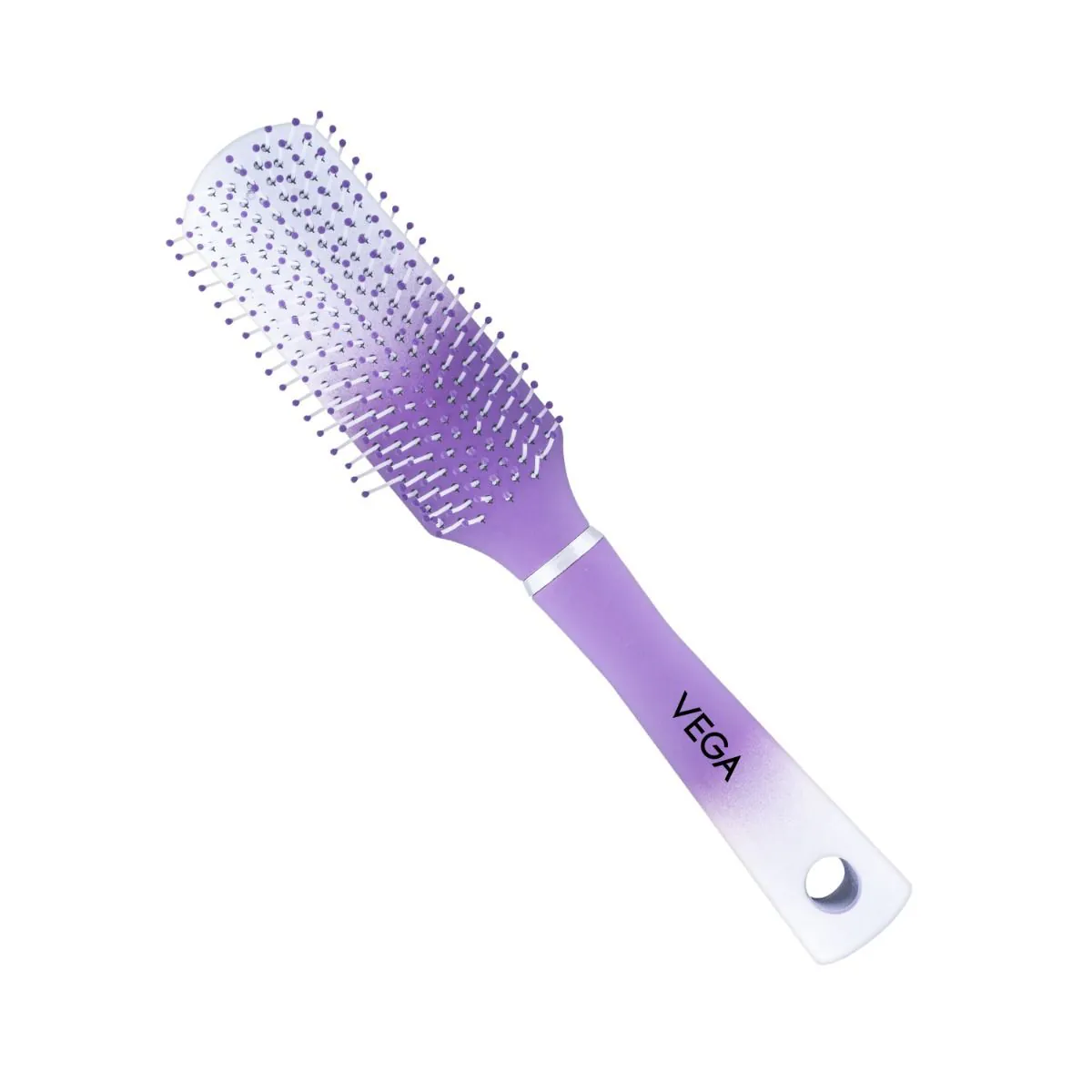 Vega Flat Hair Brush E37-FB | Purple