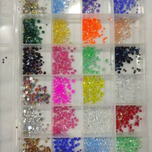 Multi Color Rhinestone Nail Accessory