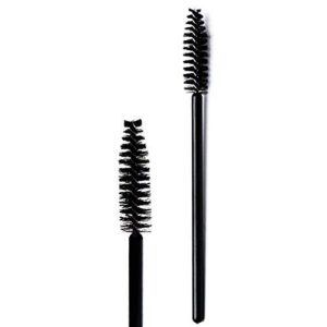 Soft fiber Mascara Eyelash Wands Brush for Eyelash Extension Eyebrow and Makeup Color-BLACK