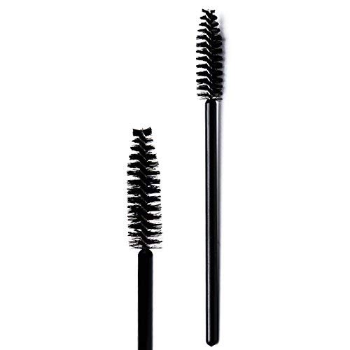 Soft fiber Mascara Eyelash Wands Brush for Eyelash Extension Eyebrow and Makeup Color-BLACK