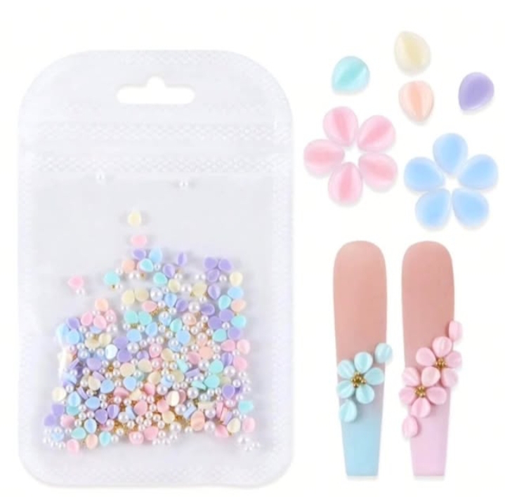 3D Carving Petals Nail Accessory