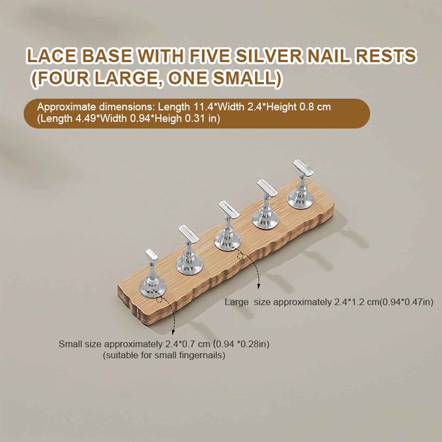 Venalisa Wood Nail Stand For Press On Nails Display – 1pc