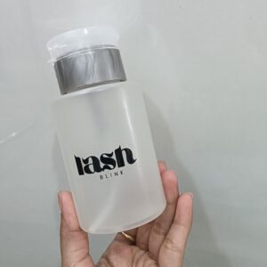 Empty Lockable Pump Dispenser Bottle For Nail Polish And Makeup Remover-200ml