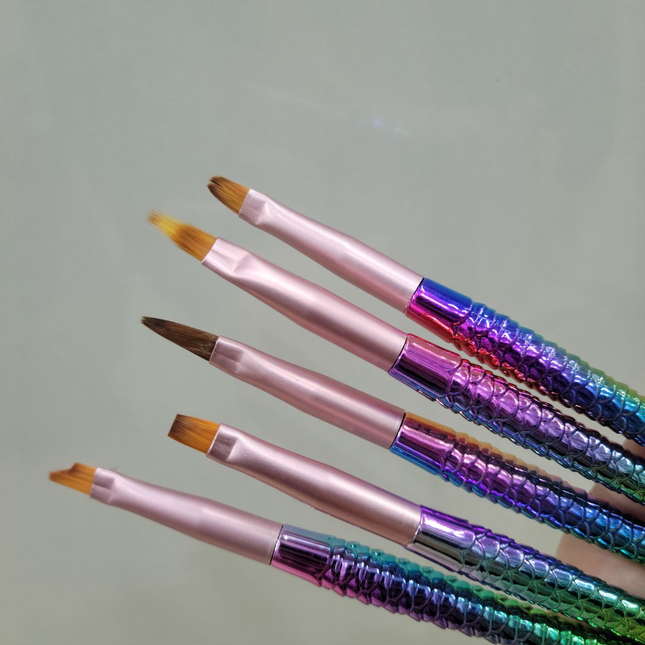 Pretty Perfect Fish Tail Nail Art Brushes Set Of 5 – 8561