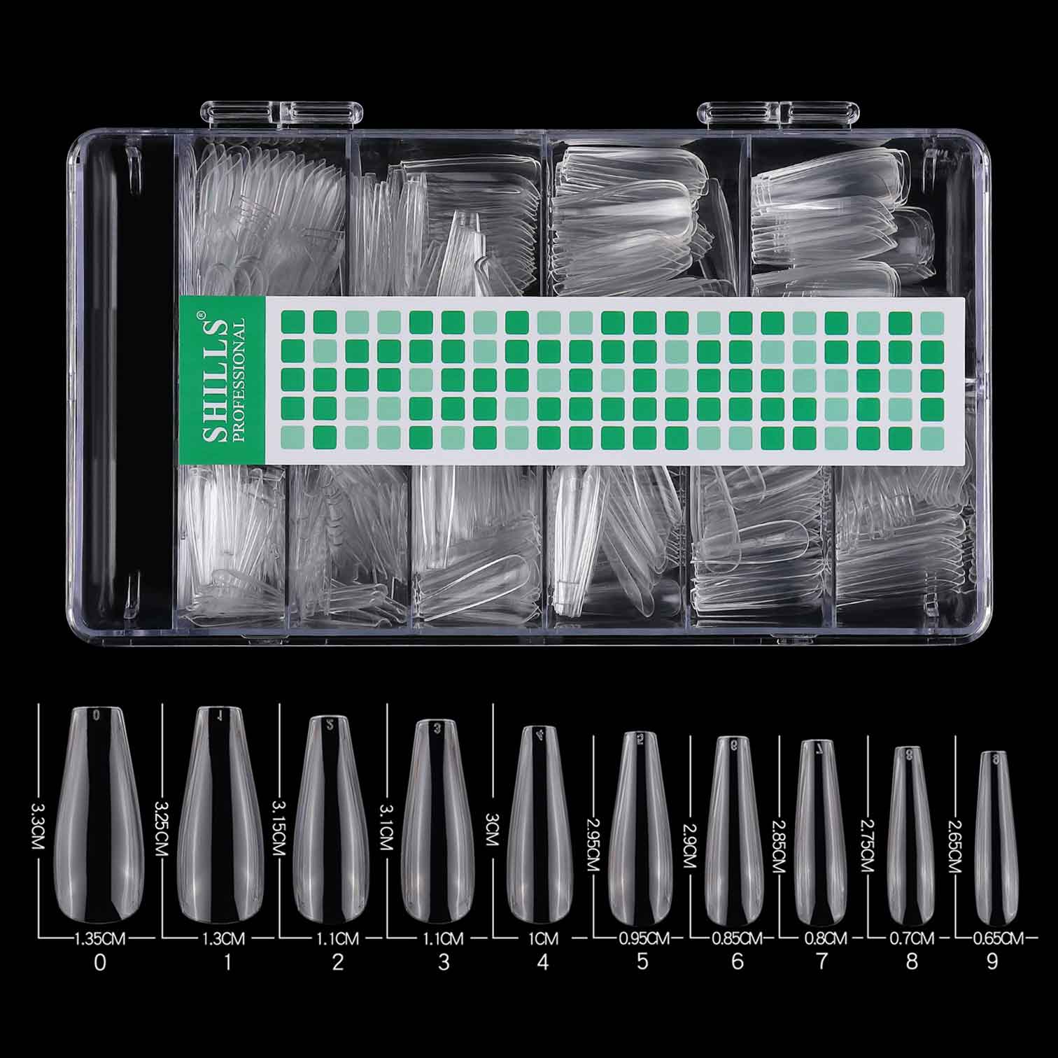 SHILLS Soft Gel T-Shape Tip -PT10-CLEAR & NATURAL