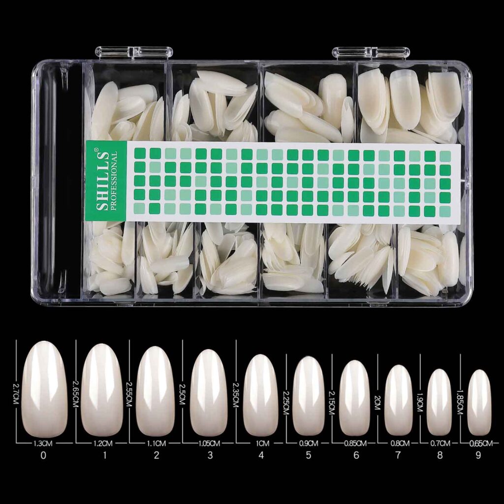 SHILLS Soft Gel Oval Tip-PT11-CLEAR & NATURAL