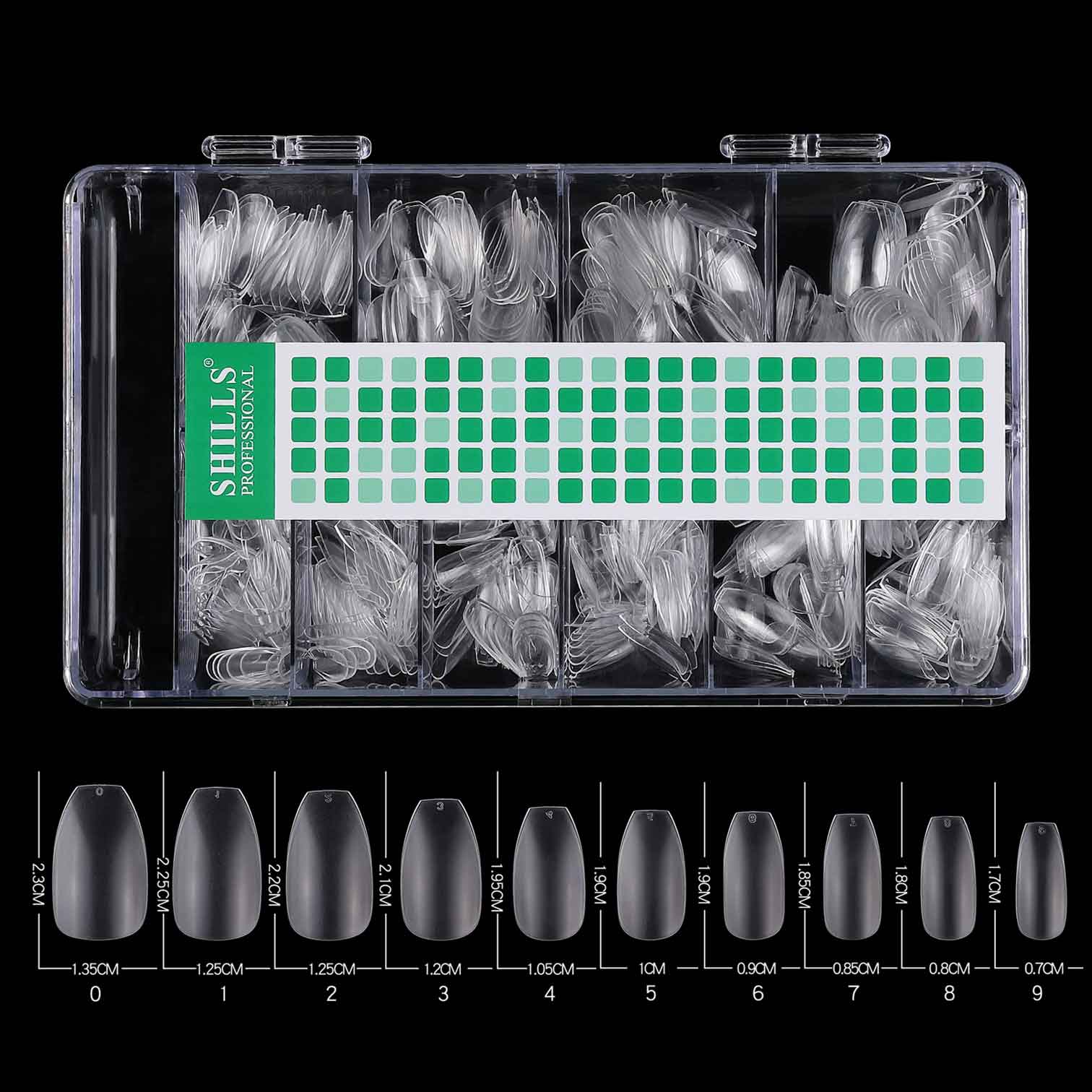 SHILLS Soft Gel Shrot Ballet Tip-PT22-CLEAR & NATURAL