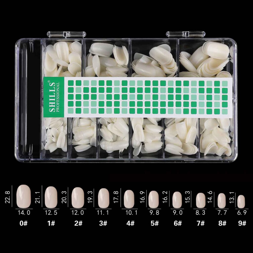 SHILLS Soft Gel Short Oval Tip-PT23-CLEAR & NATURAL