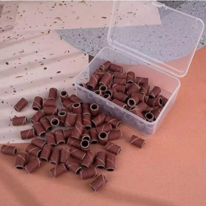 Sanding Bands Box For Nail Drill Gel Polish Remover Tool #80 – 100pcs