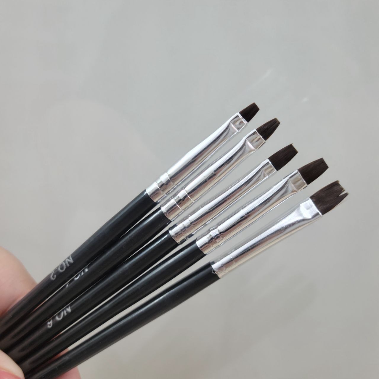 Venalisa Nail Art Gel Brushes -5pc | Random Color