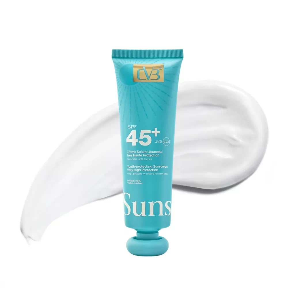 CVB Sunscreen SPF 45+ UVB-UVA Youth Protecting Very High Protection Wrinkles And Dark Sports C-240B