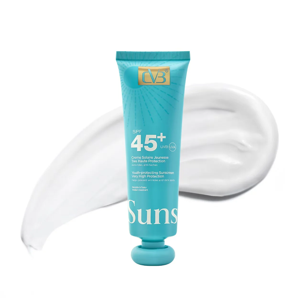 CVB Sunscreen SPF 45+ UVB-UVA Youth Protecting Very High Protection Wrinkles And Dark Sports C-240B