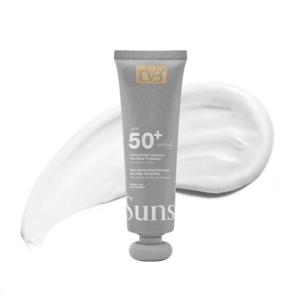 CVB Sunscreen SPF 50+ UVB-UVA Youth Protecting Very High Protection Wrinkles And Dark Sports C-240B