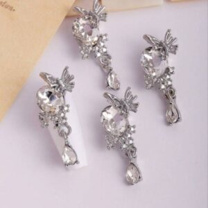 Korean Butterfly With Hanging Nail Accessory | 2pc
