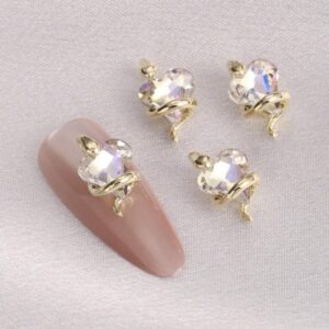 Korean Golden Snake Nail Accessory | 2pc
