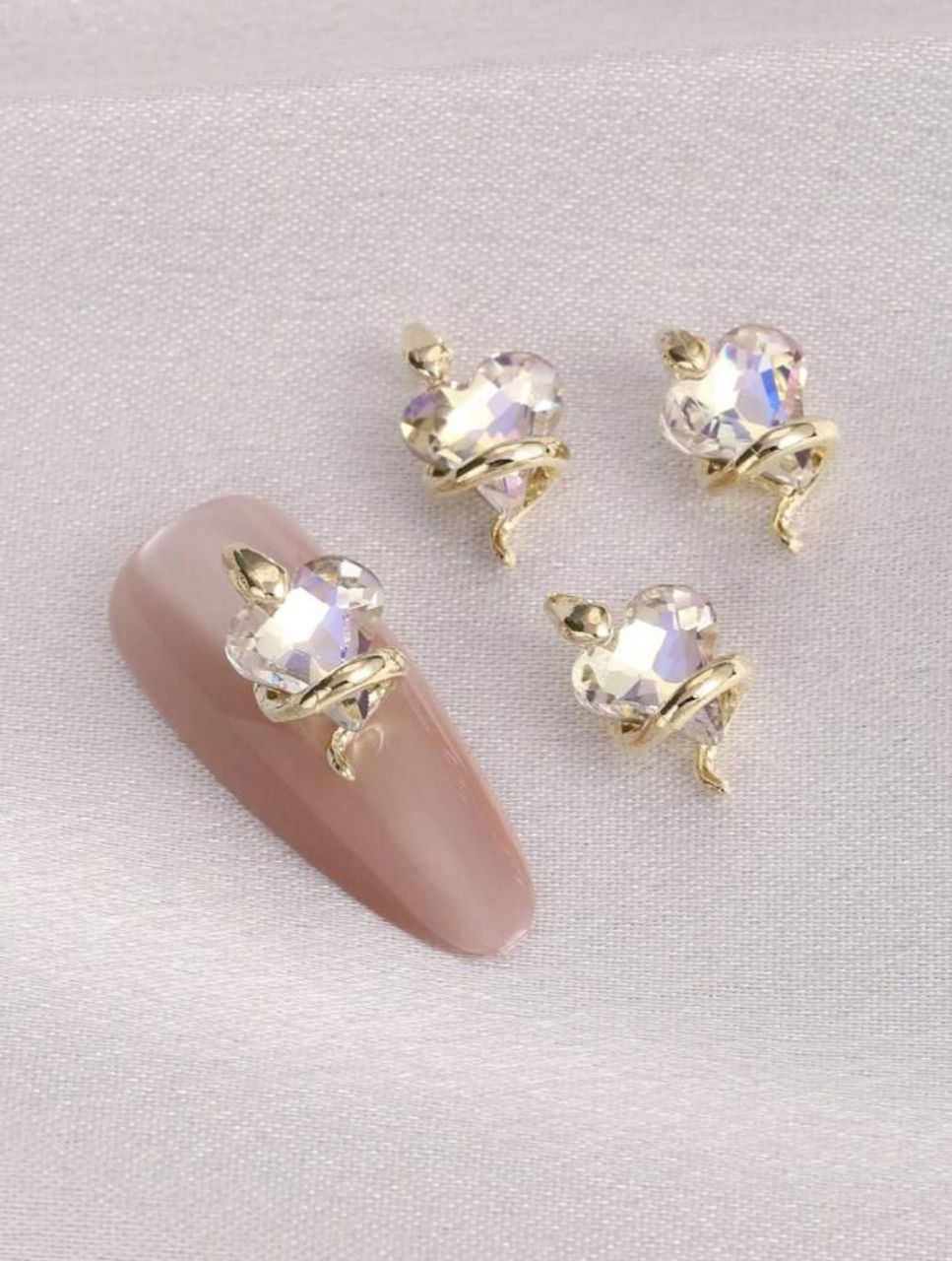 Korean Golden Snake Nail Accessory | 2pc