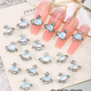 Korean Beautiful White Color Nail Accessory | 2pc