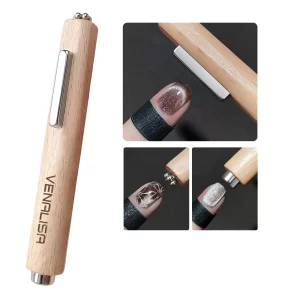 Cat Eye 3 in 1 Wooden Handle Magnet For Nail Art