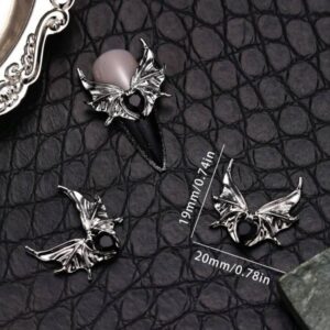 Korean Bat Shape Nail Accessory | 2pc